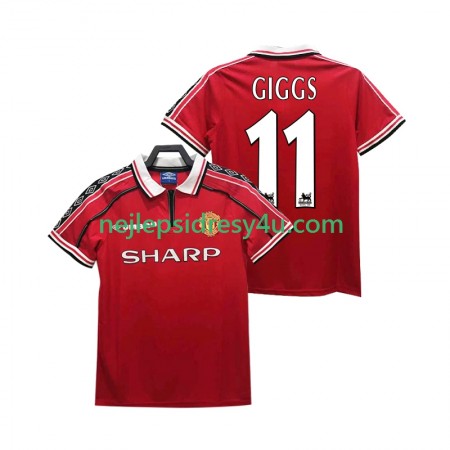 Fotbalový Dres Manchester United GIGGS 11 1999 Retro Domácí 1998